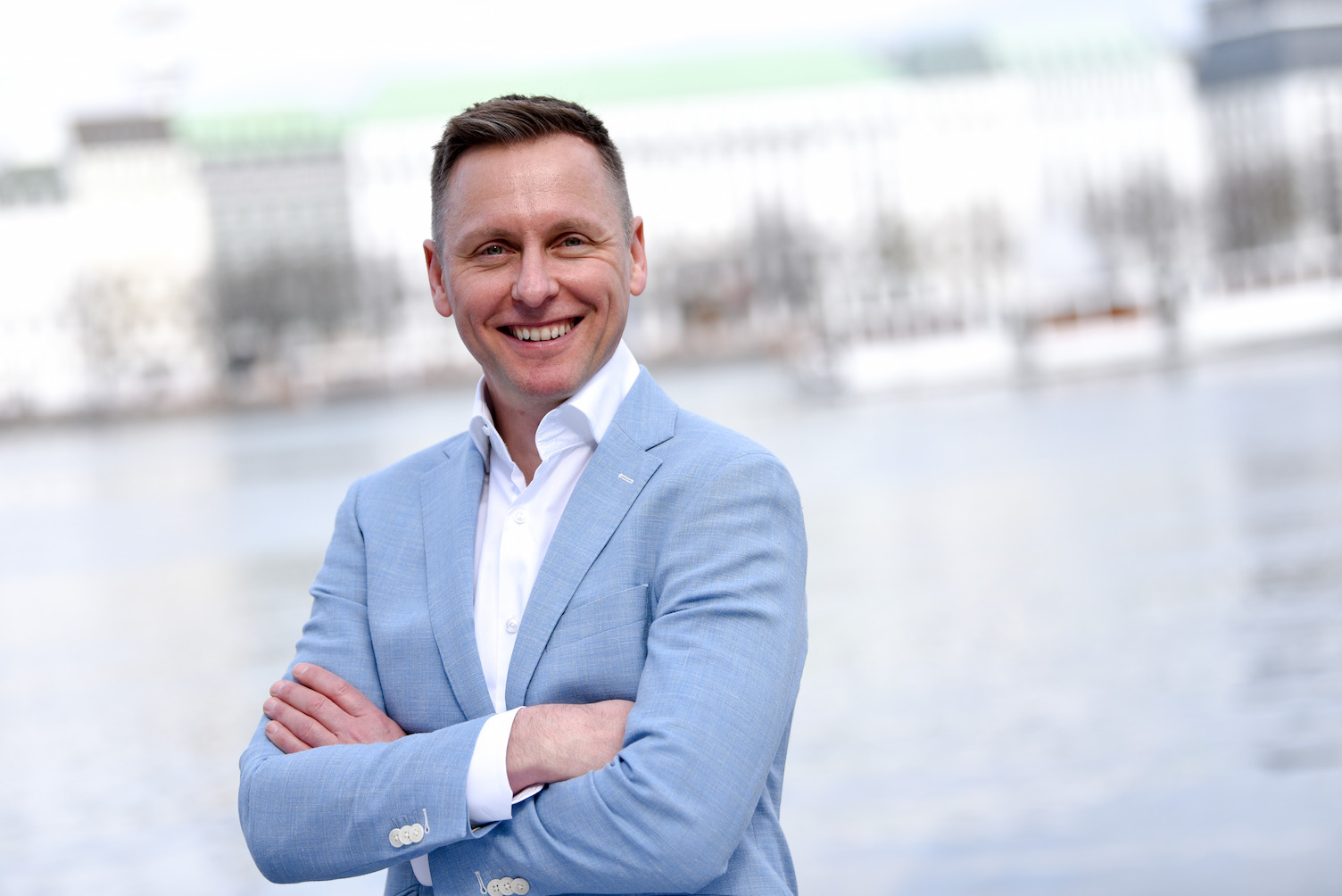 Martin Pioch an der Hamburger Alster